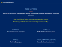 Tablet Screenshot of learnnowbc.ca